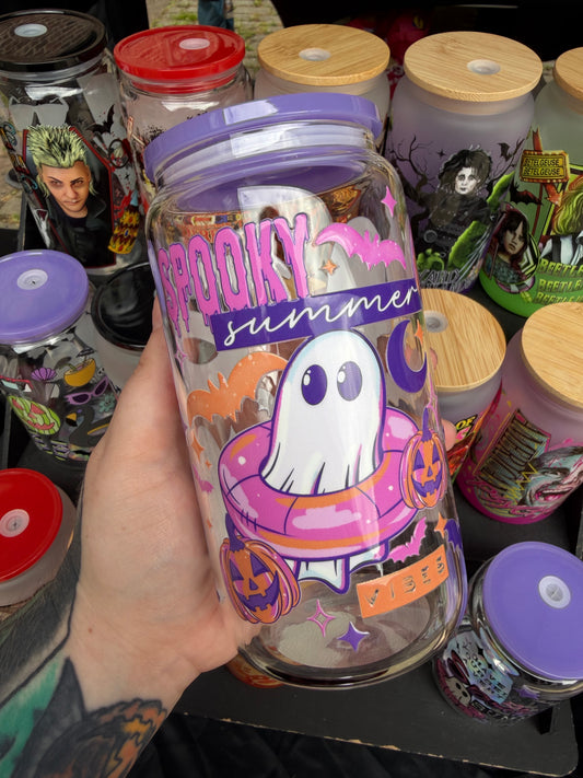 Summerween Vibes Glass Cup