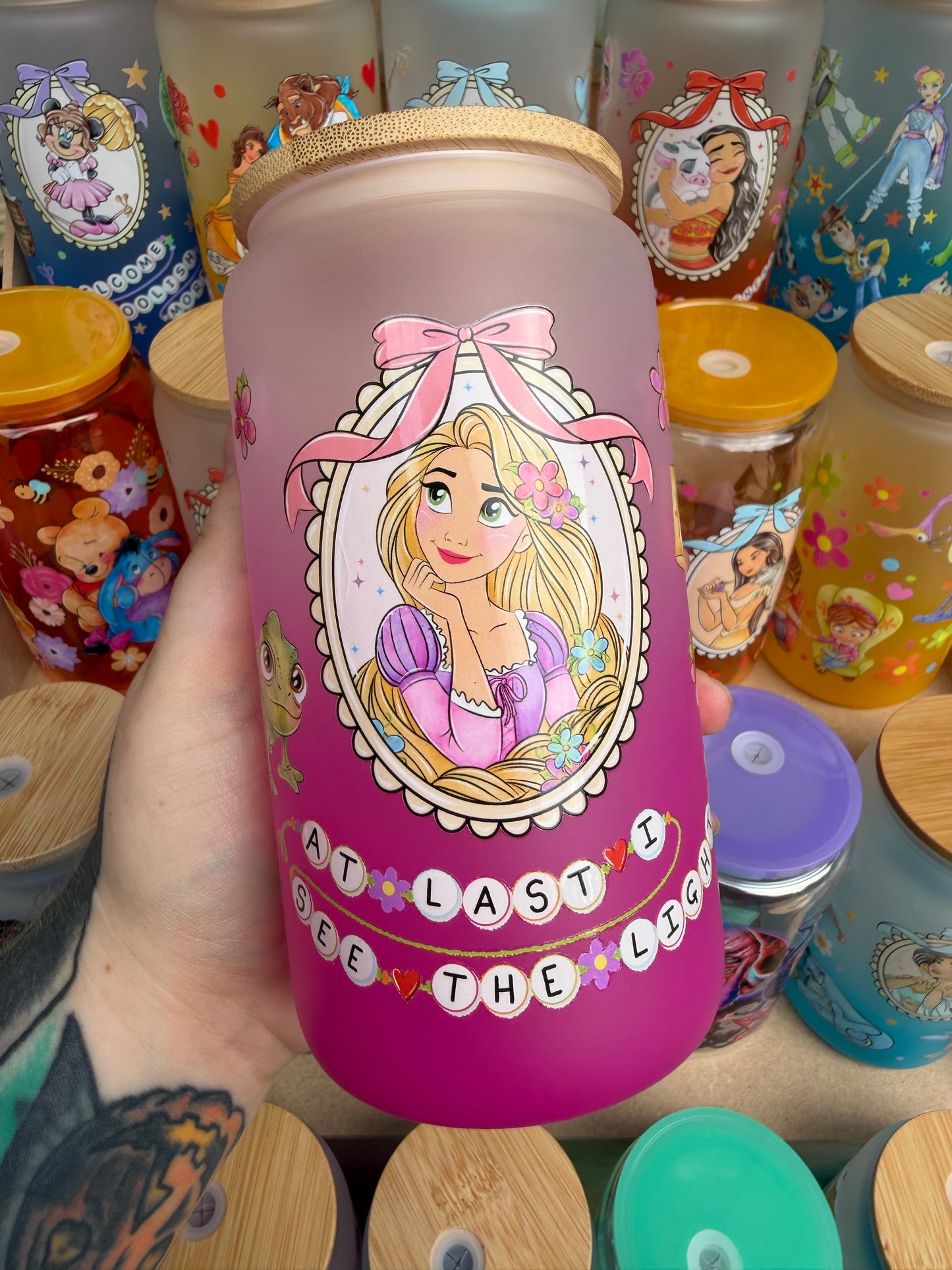 Let Down Your Hair Glass Cup