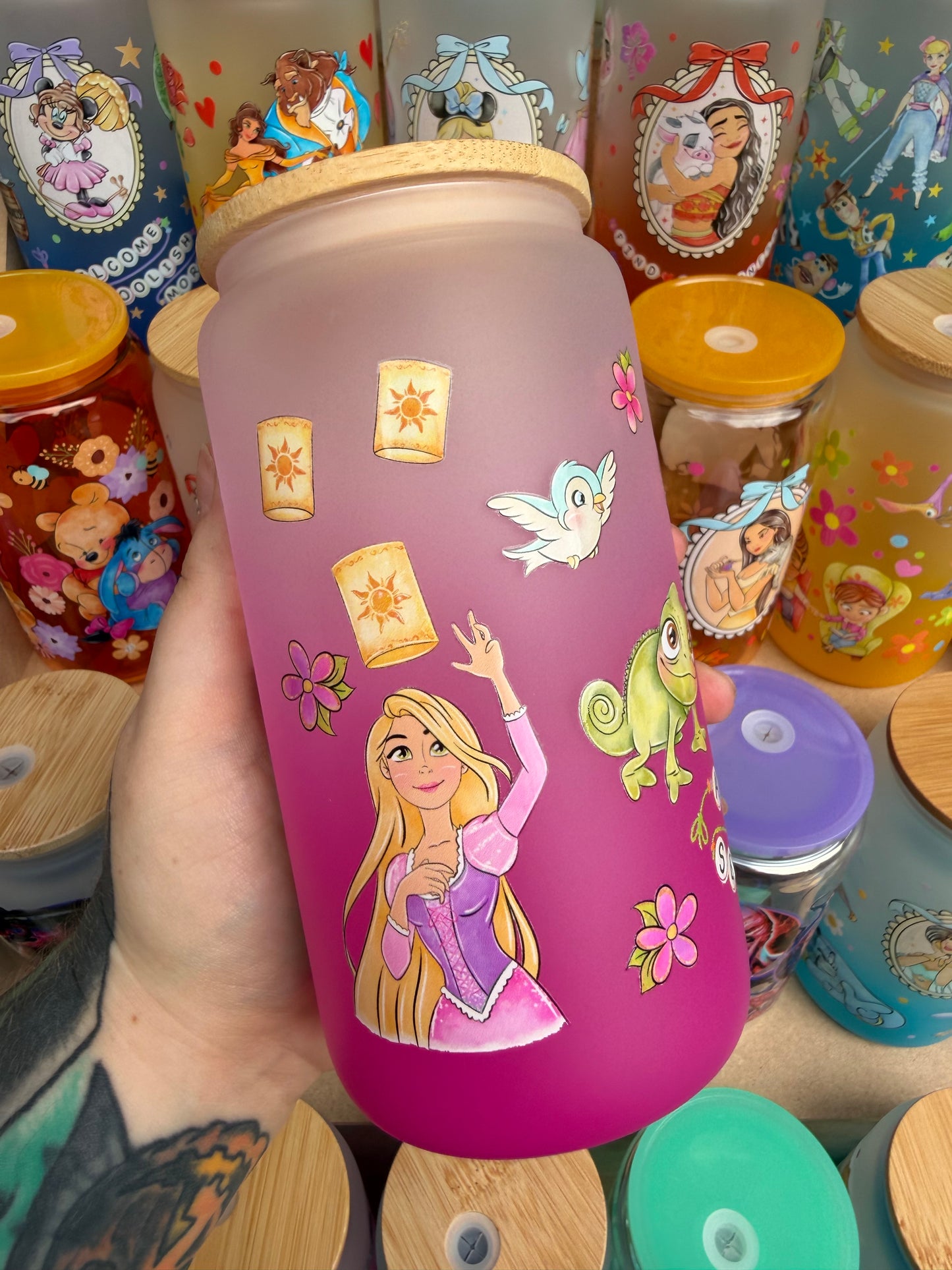 Let Down Your Hair Glass Cup