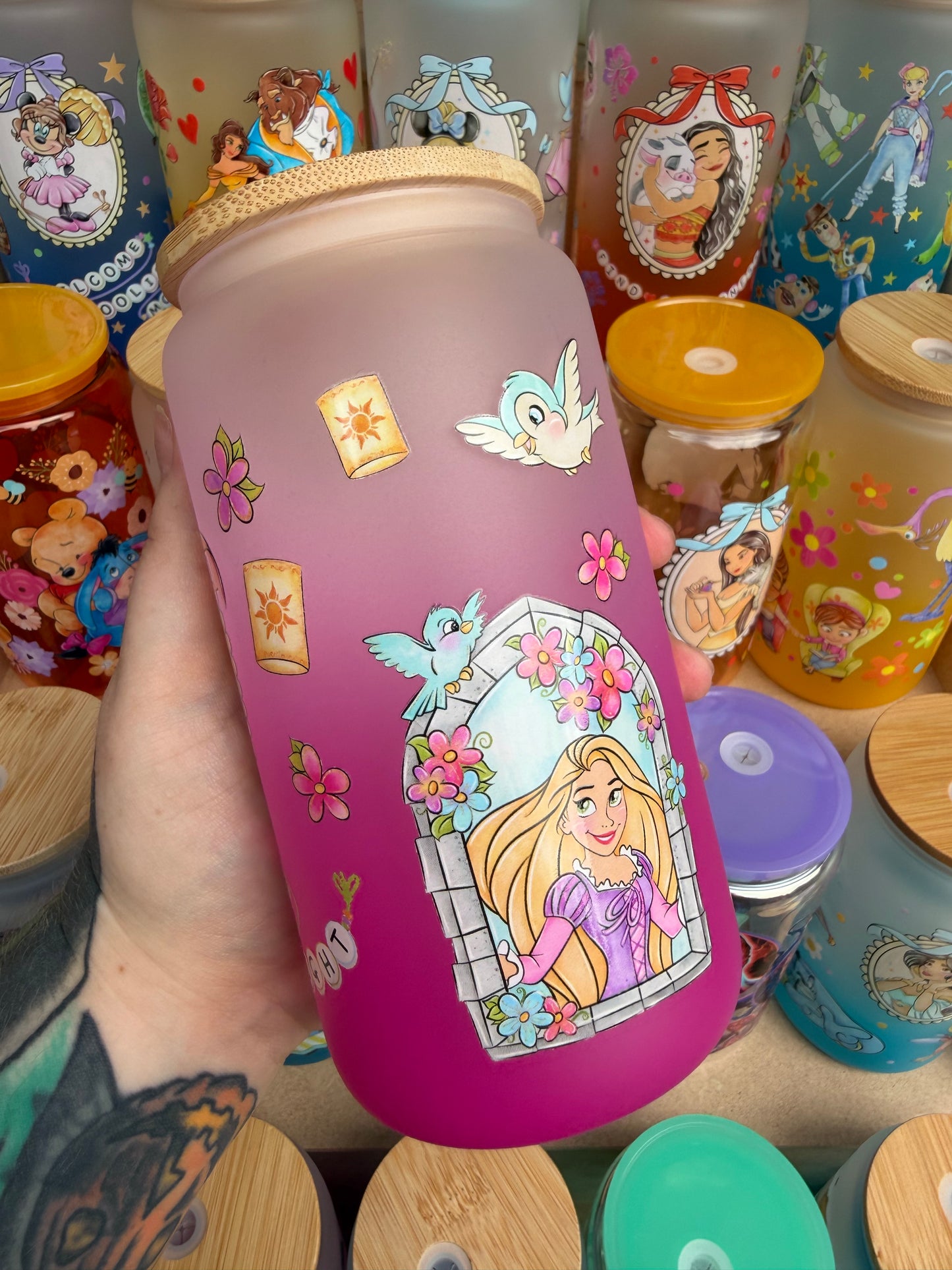 Let Down Your Hair Glass Cup
