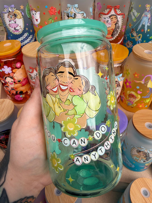 Princess Tiana 16oz Glass Cup