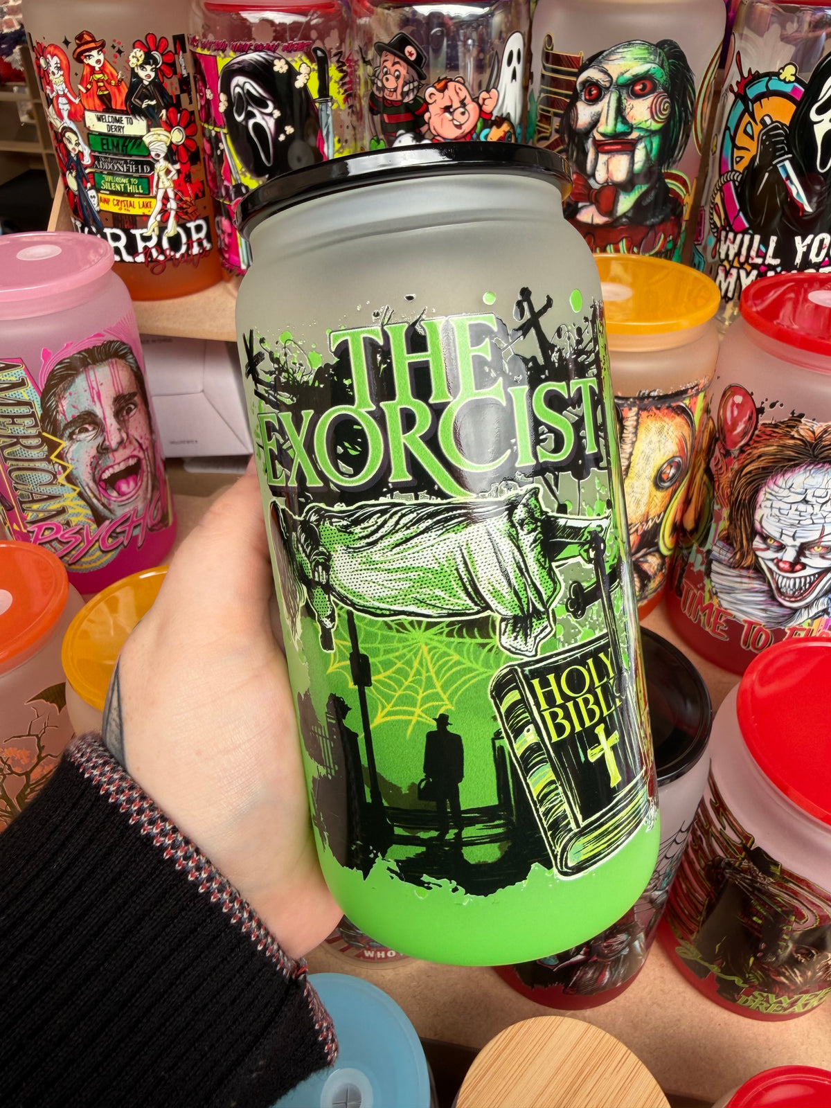 The Exorcist 16oz Glass Cup