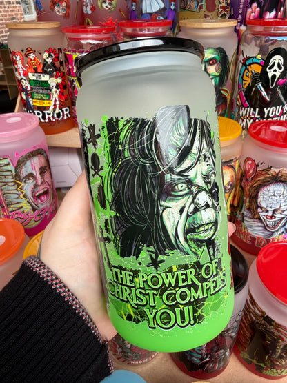 The Exorcist 16oz Glass Cup