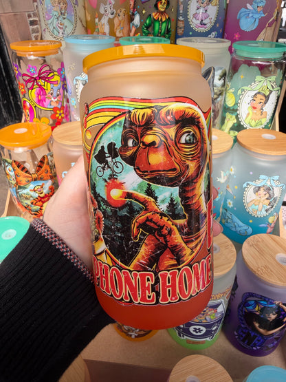 Phone Home 16oz Glass Cup