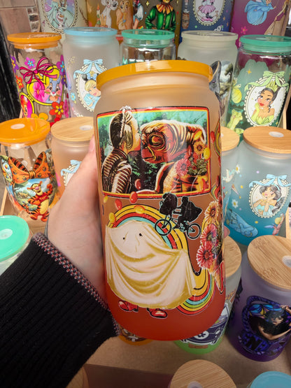 Phone Home 16oz Glass Cup