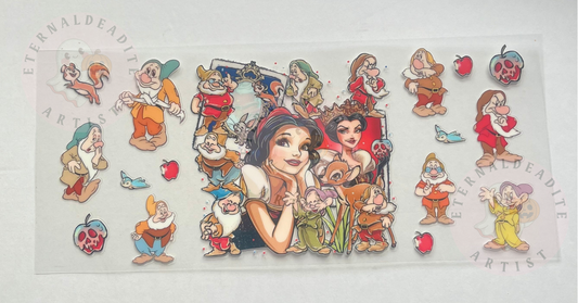 Snow White Wrap Glass Cup
