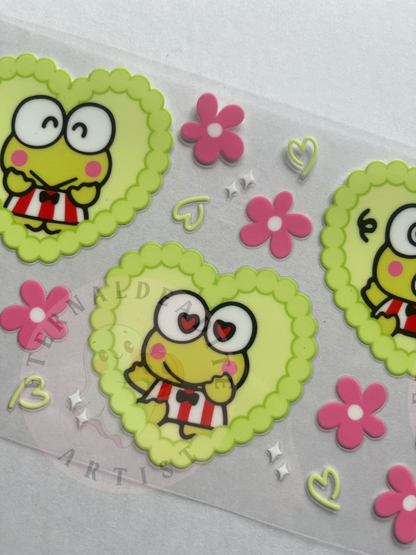Keroppi Sanrio Glass Cup Wrap