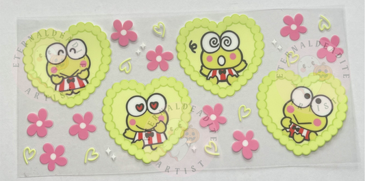 Keroppi Sanrio Glass Cup Wrap