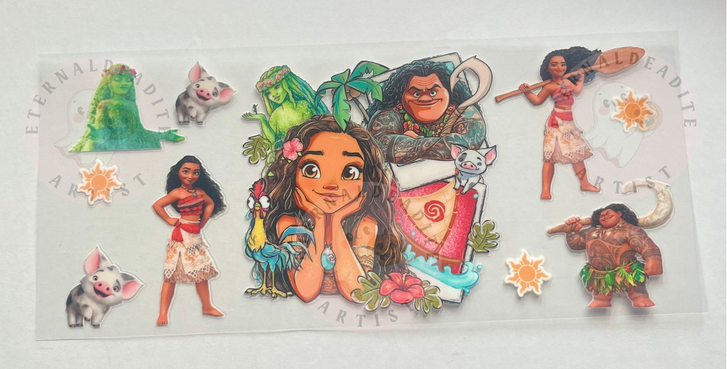 Moana Wrap Glass Cup
