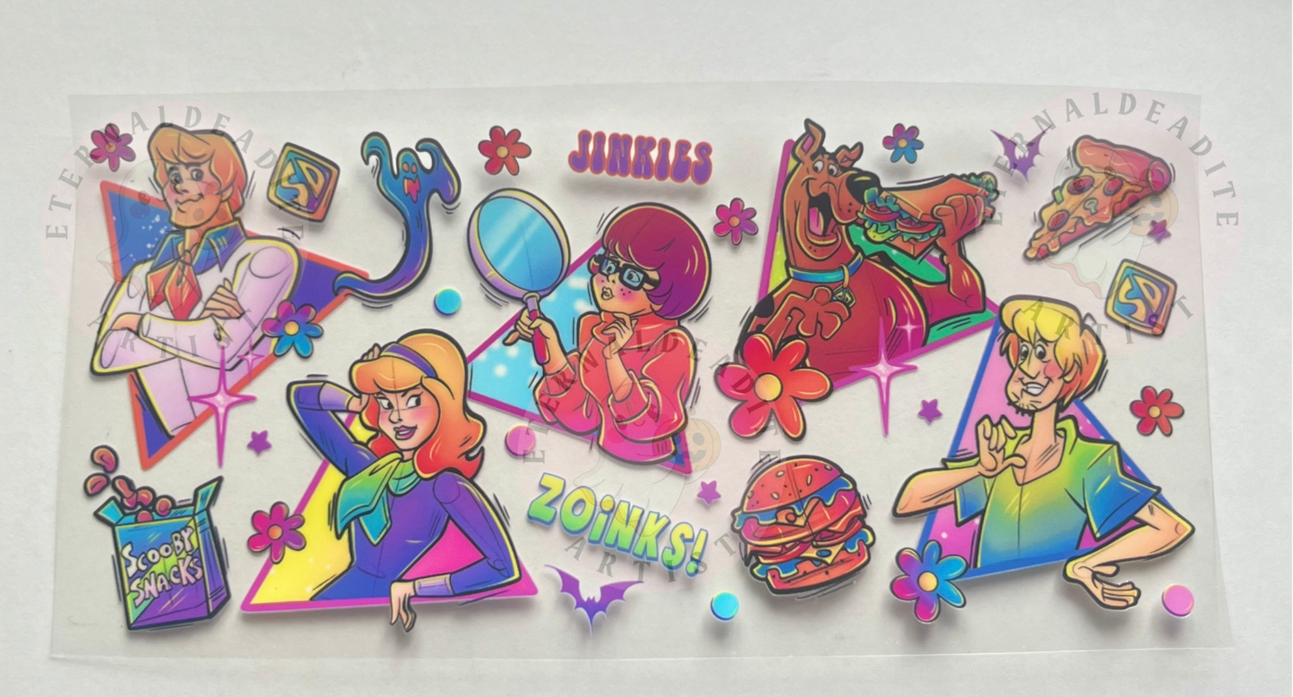 Scooby Doo Gang Glass Cup Wrap