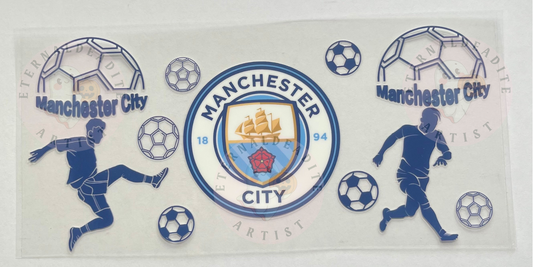 Manchester City Glass Cup Wrap