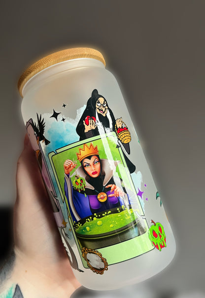 Disney Villains Frosted Glass Cup