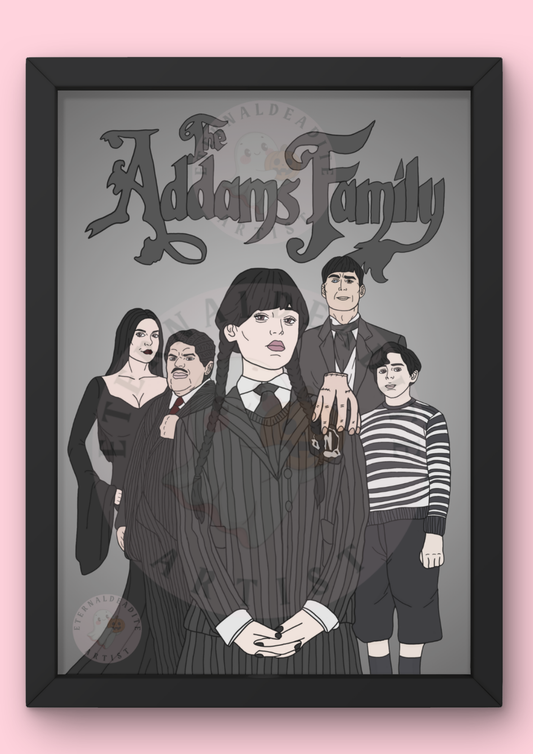 The Addams Family Print
